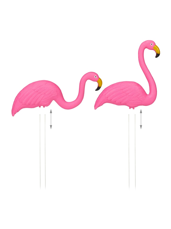 relaxdays 4x Flamingo Figur in Pink günstig kaufen onesize