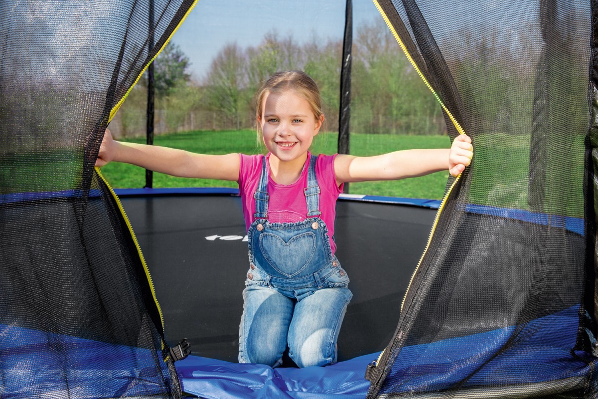 TOPFIT Trampolin Komplett-Set, 366 cm