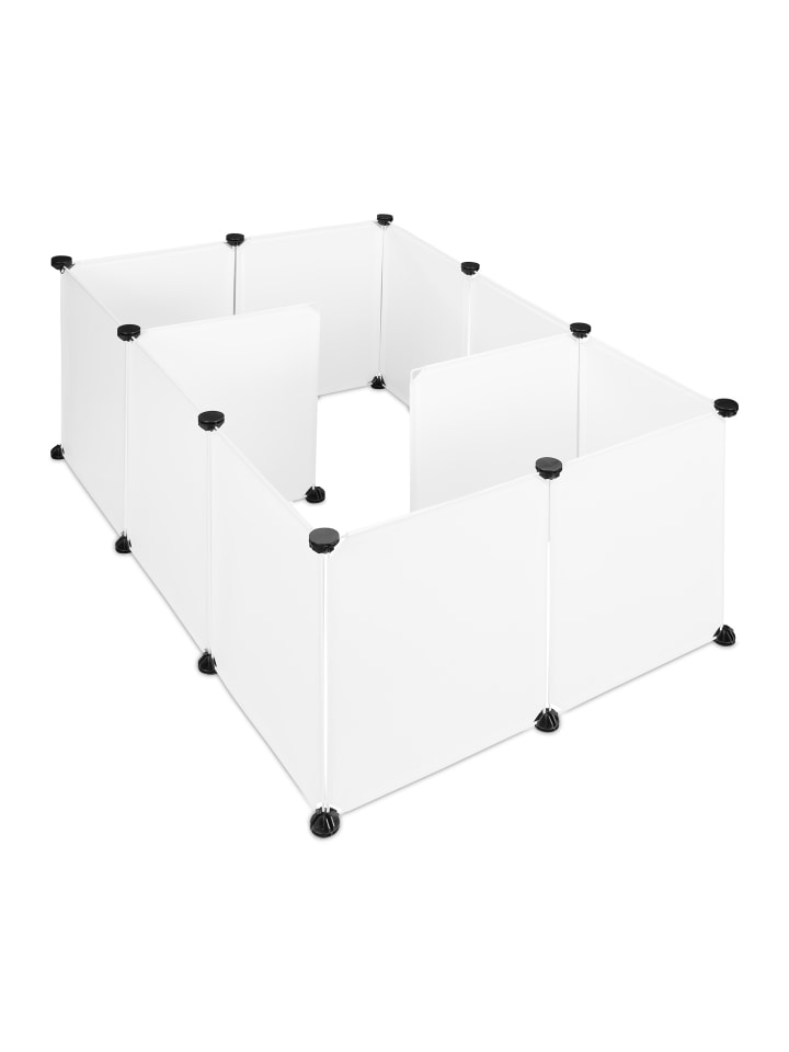 relaxdays Freilaufgehege in Weiß - (B)110 x (H)47 x (T)110 cm günstig kaufen onesize