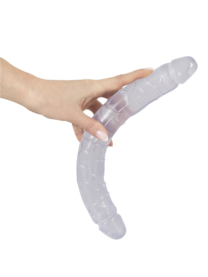 Crystal Clear Doppeldildo Double Dildo in transparent günstig kaufen 34 cm