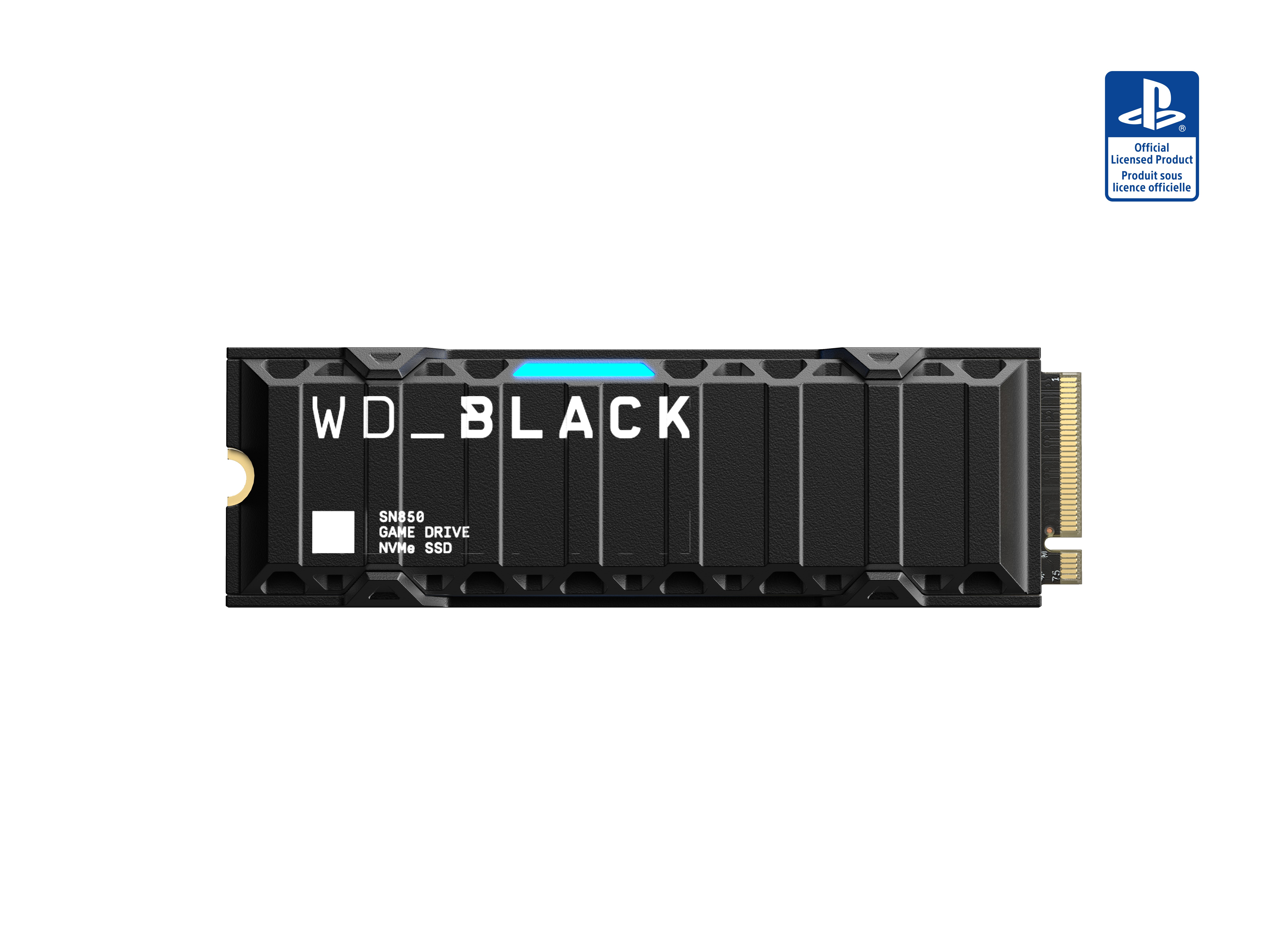 WD_Black SN850 NVMe™ SSD für PS5™-Konsolen mit Heatsink interne Gaming-SSD (1 TB) 7000 MB/S Lesegeschwindigkeit, 5300 MB/S Schreibgeschwindigkeit