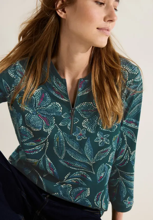 CECIL Tunikashirt mit Zipper