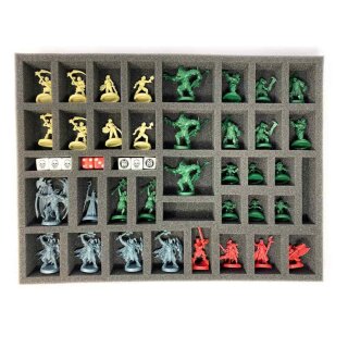 6-teiliges Feldherr Schaumstoff-Set + Tokenhalter für HeroQuest (2021) - Grundspielbox
