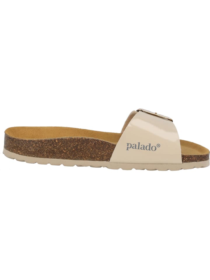 palado Pantoletten in beige lack günstig kaufen