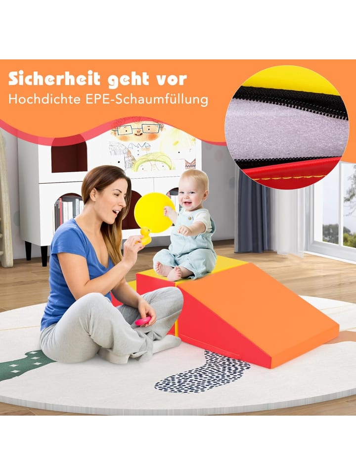 COSTWAY 2 TLG. Schaumstoffbausteine Kinder in Orange günstig kaufen onesize