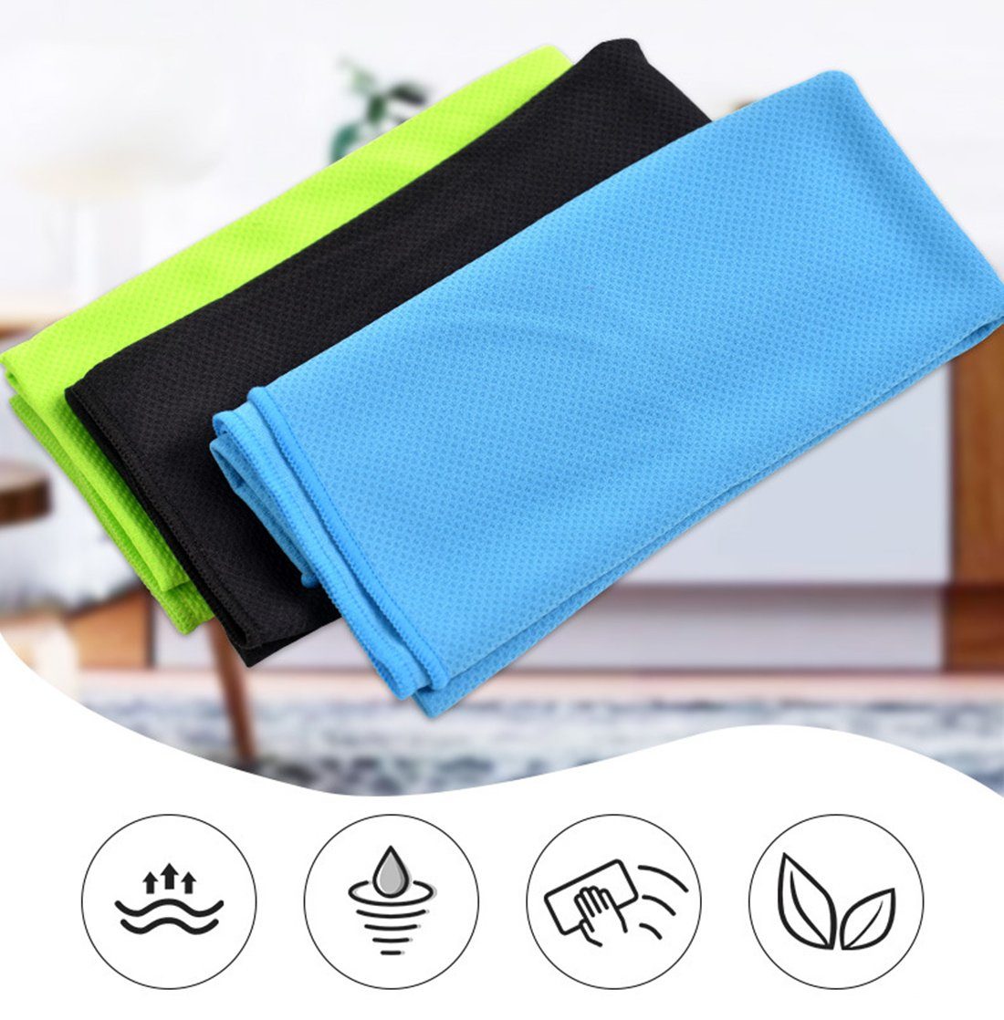 Ronner UG Sporthandtuch Sporthandtuch Kühlhandtuch Sportliches schnell trocknendes Eishandtuch, (3-St)