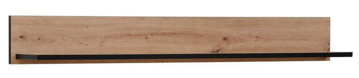 HELA Wandboard Ariana, Schwarz abgesetzte Kanten, 120 cm