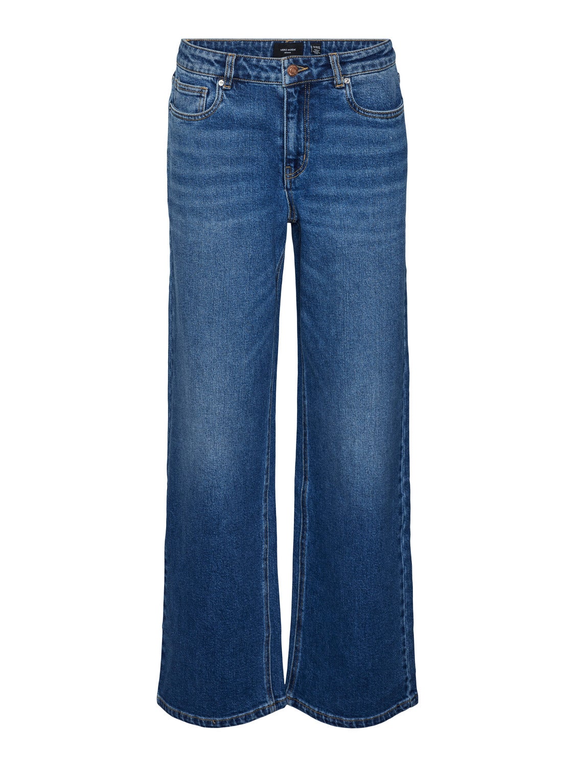 VMFAITH Niedrige Taille Weit geschnitten Jeans