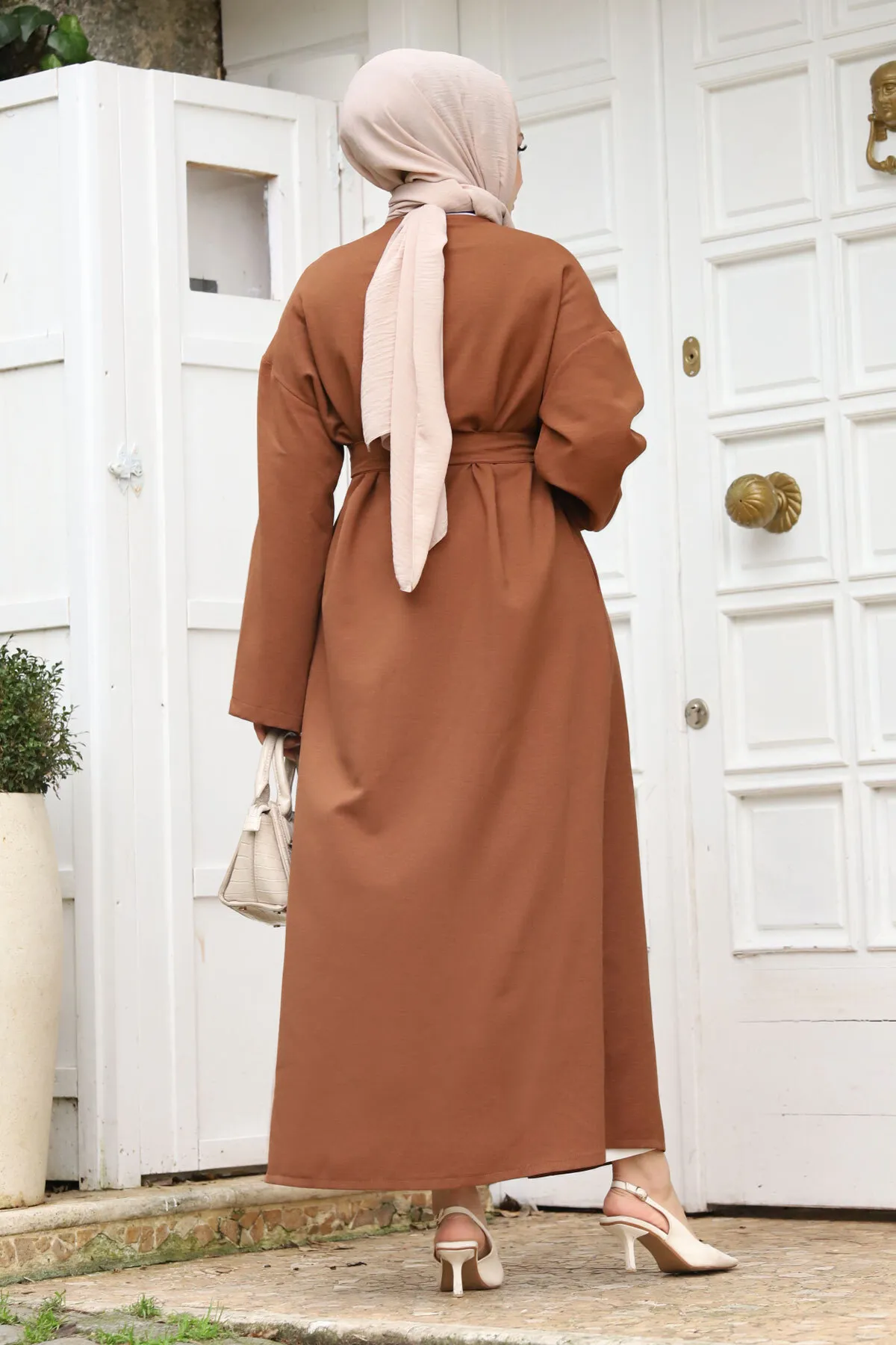 Tesettür Dünyası  Cap & Abaya - Braun - Basic