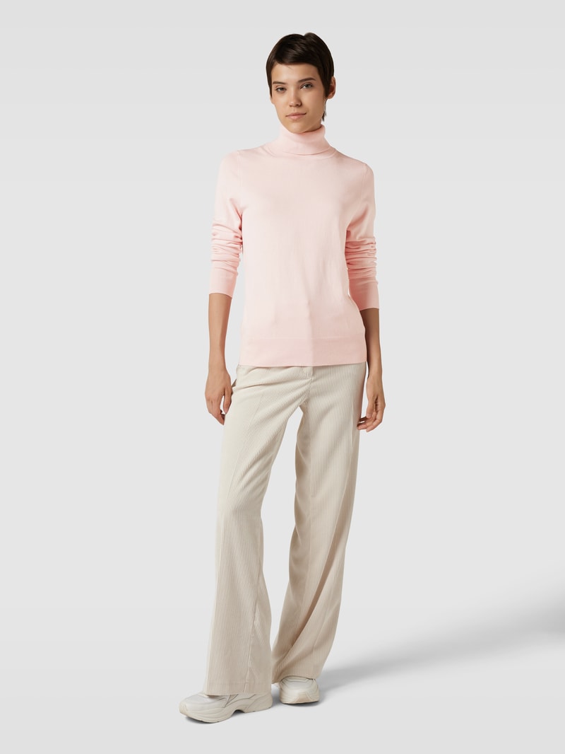 Longsleeve mit Rollkragen in rosa