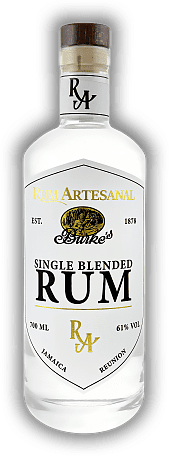 Rum Artesanal Burke´s White Blend Rum 61% Rum Artesanal Burke´s White Blend Rum 61% Mit insgesamt 444 g/HLPA Estergehalt ein Schwergewicht in der Welt der weißen Rums. 0,7	 Liter - Vol 61%