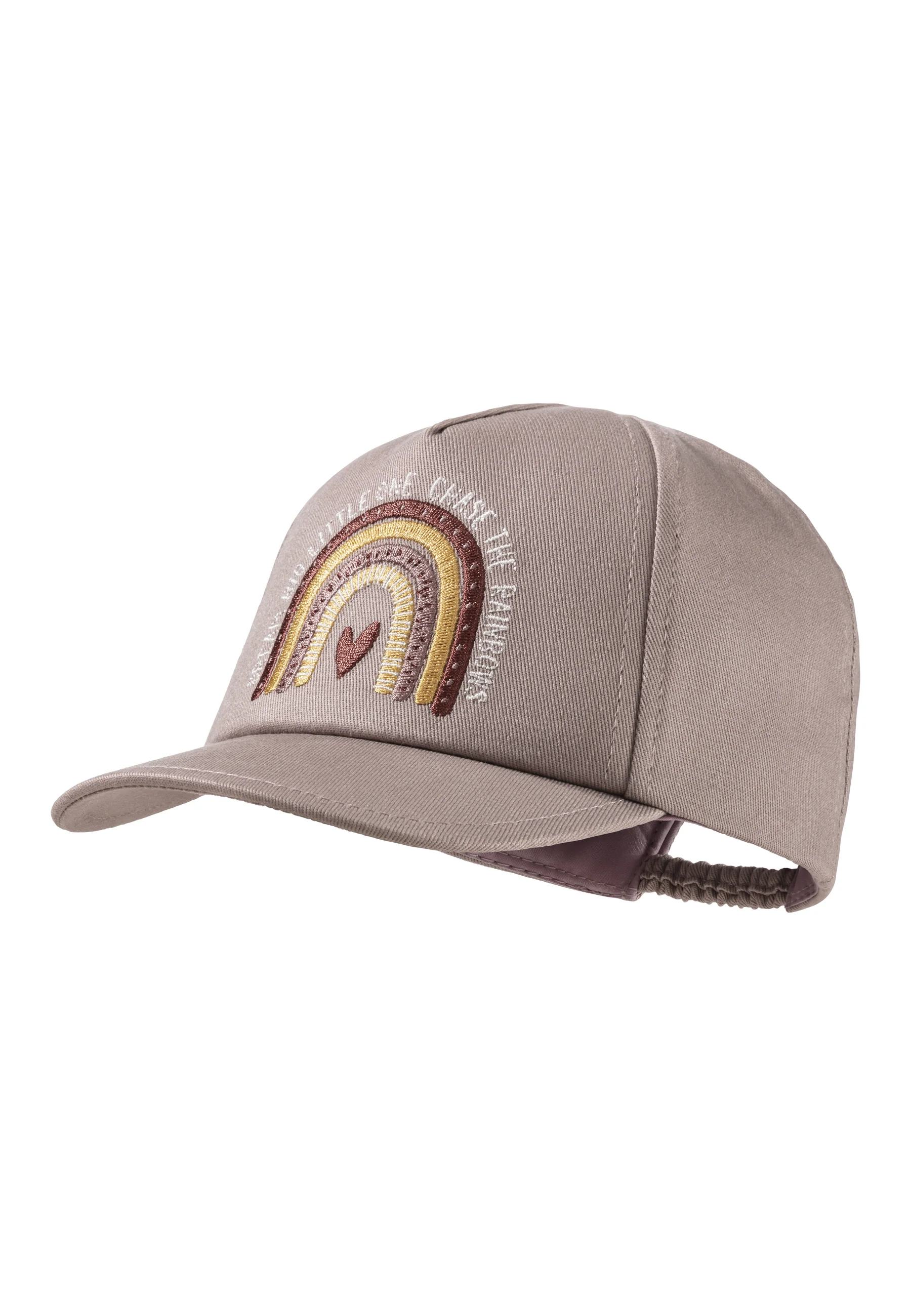 Baseballcap mit Regenbogen-Stickerei in lila