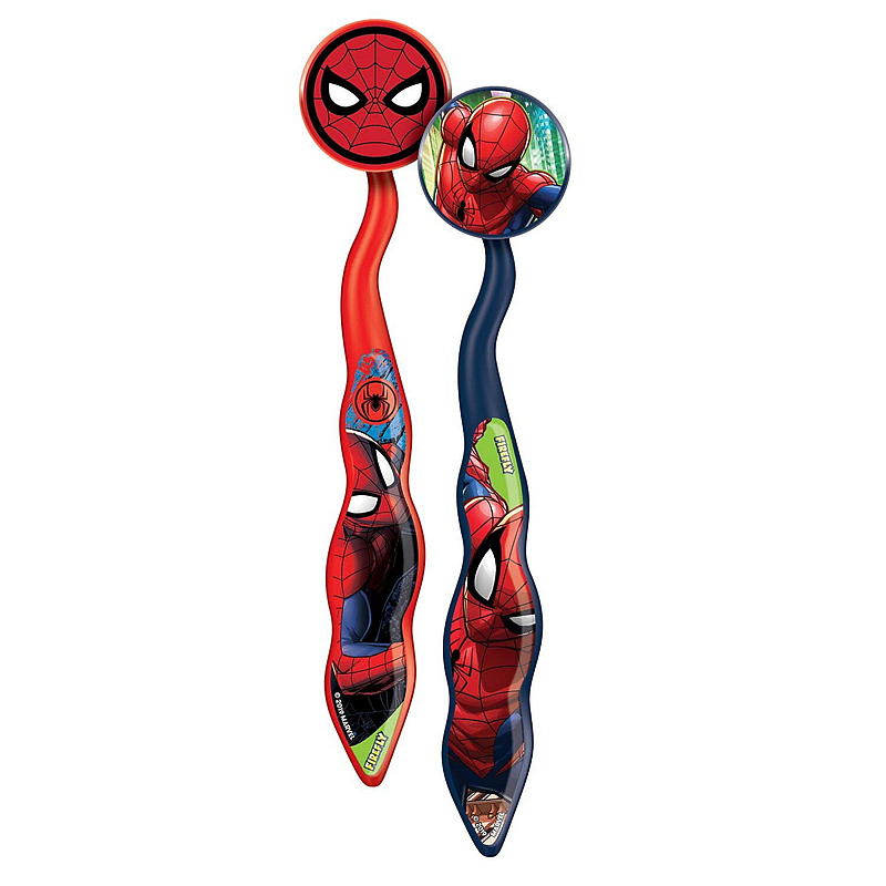 Tannbørste 2-pk Spiderman Firefly
