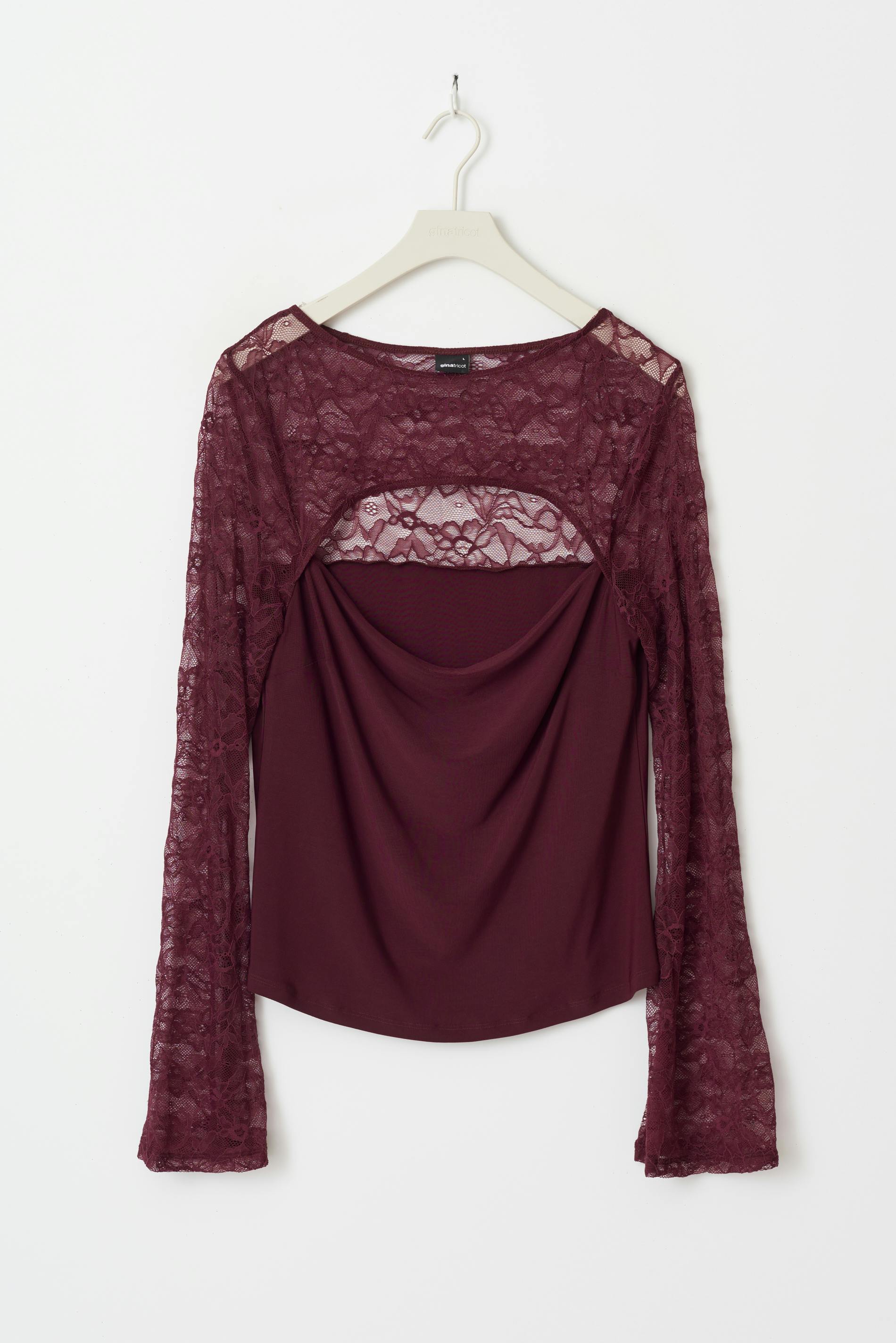 Cutout lace top