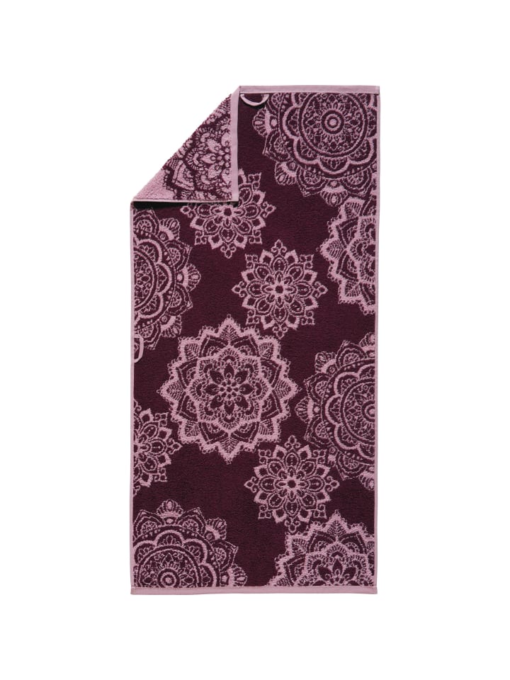 Erwin Müller Frottier, Jacquard Handtuch 4er-Pack Bühl in altrosa/beere günstig kaufen 50 x 100 cm