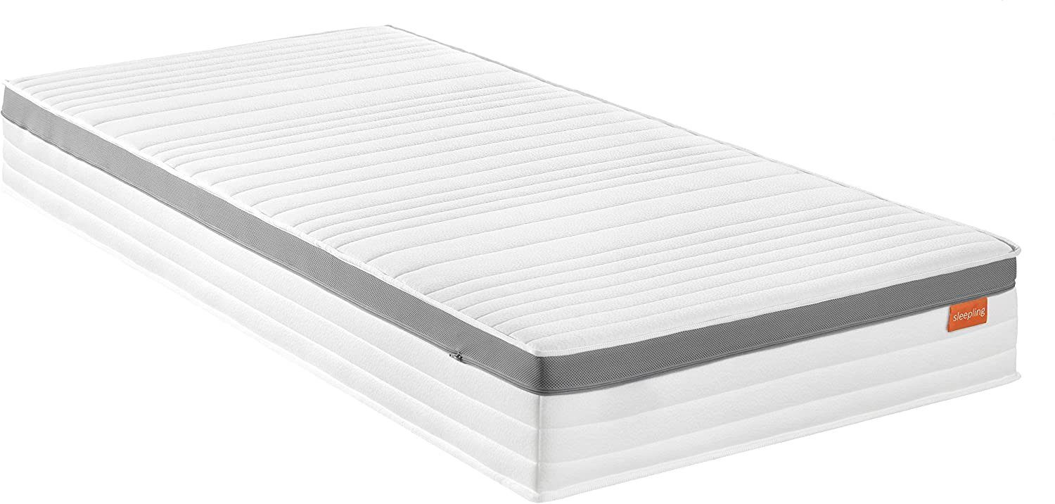 Boxspringmatratze Premium 1000er Federkernmatratze, 7-Zonen, Kaltschaumauflage, sleepling, waschbarer Bezug, für Allergiker geeignet