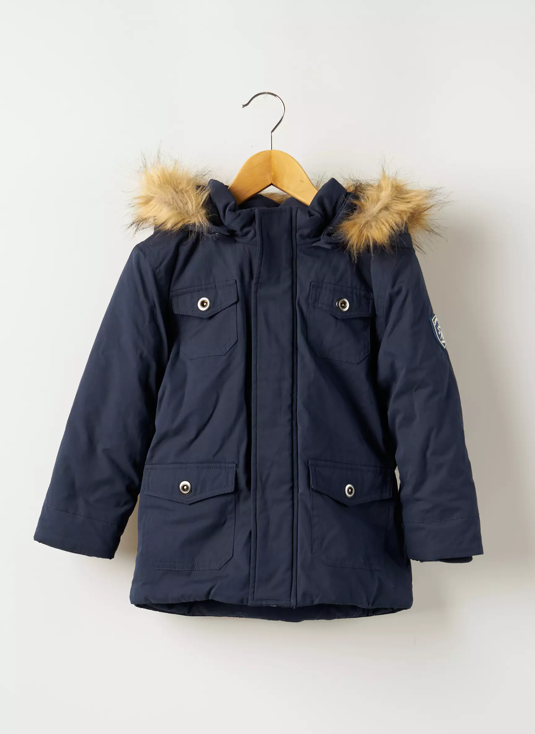 3 Pommes Parkas Garcon couleur bleu