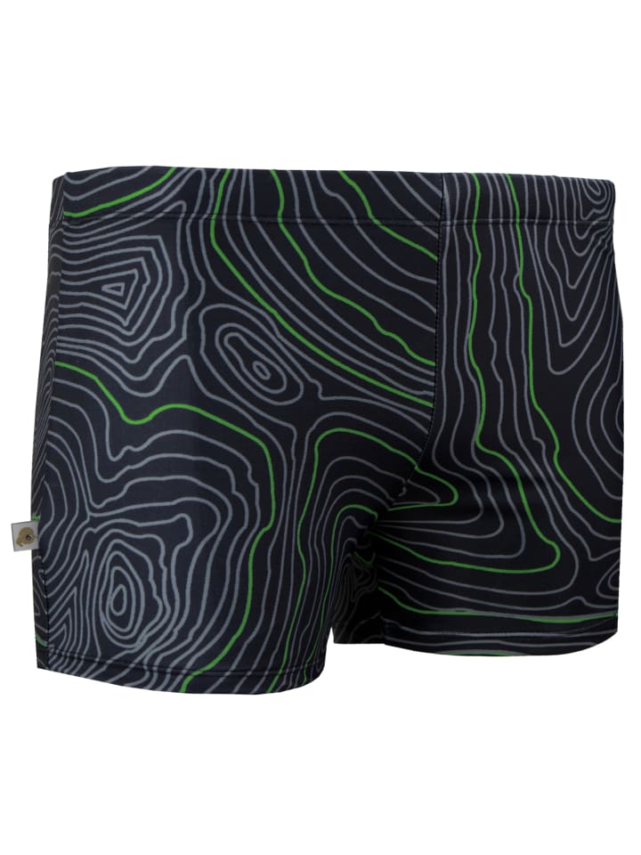 GUGGEN MOUNTAIN Badehose Linien in Grün günstig kaufen