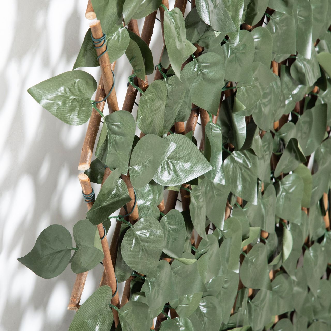 Outsunny 8 Stück künstliches Pflanzenwand Hecke UV-Schutz Sichtschutz Rhododendronblätter Design 200 X 100 cm Heckenpflanze für Garten Outdoor Dekor
