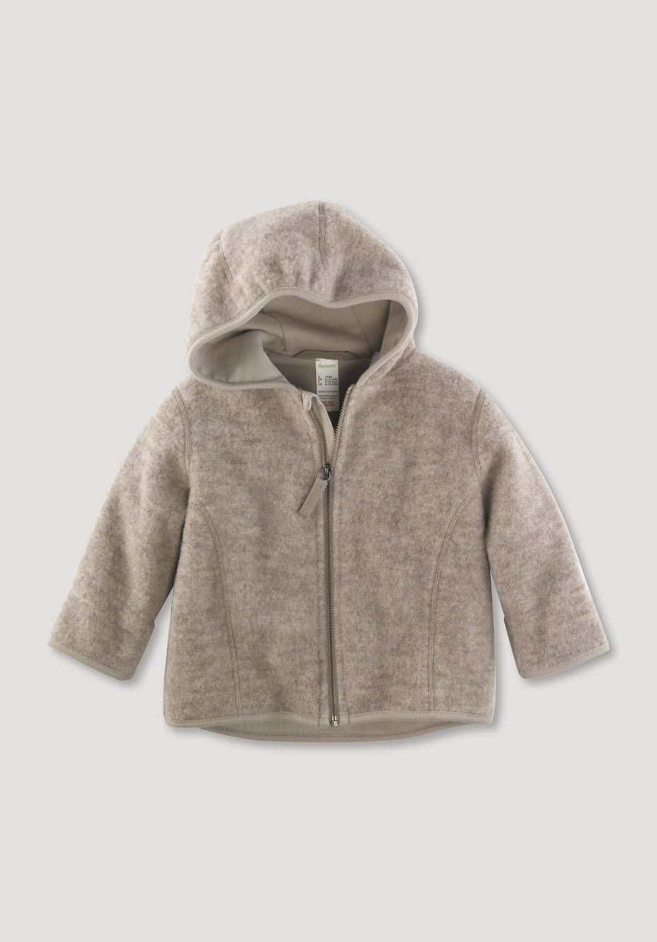 Wollfleece-Jacke aus reiner Bio-Merinowolle