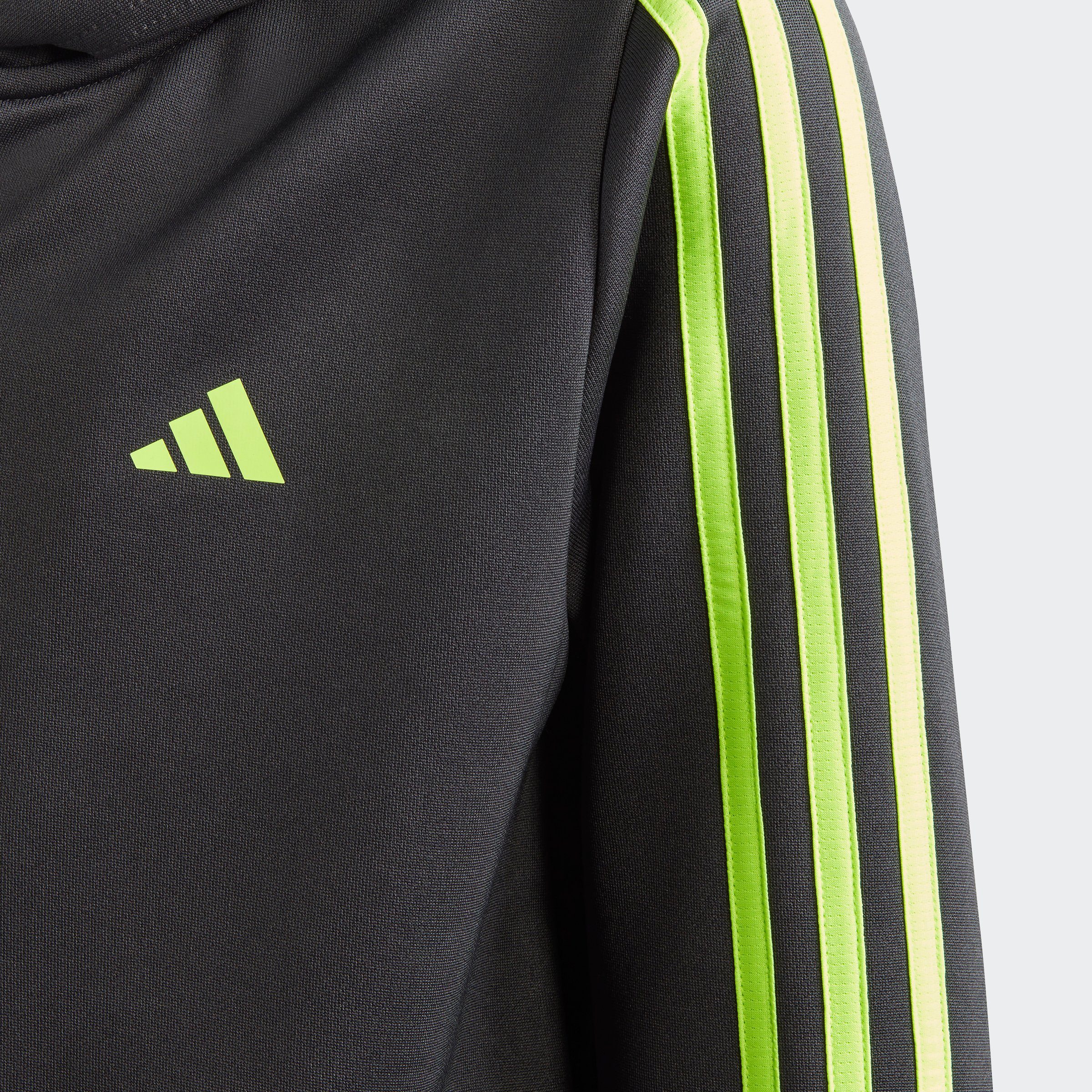 adidas Sportswear Trainingsjacke TRAIN ESSENTIALS AEROREADY 3STREIFEN REGULARFIT KAPUZENJACKE