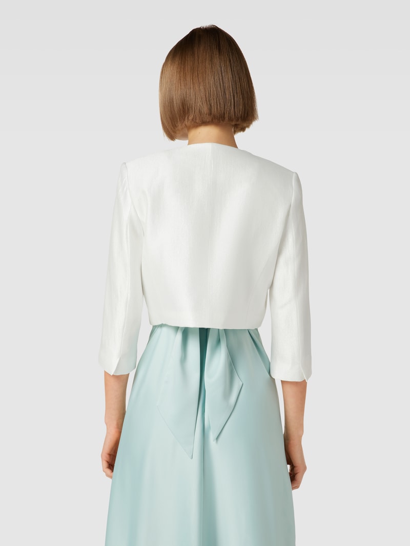 Cocktailjacke mit Effektgarn in ecru