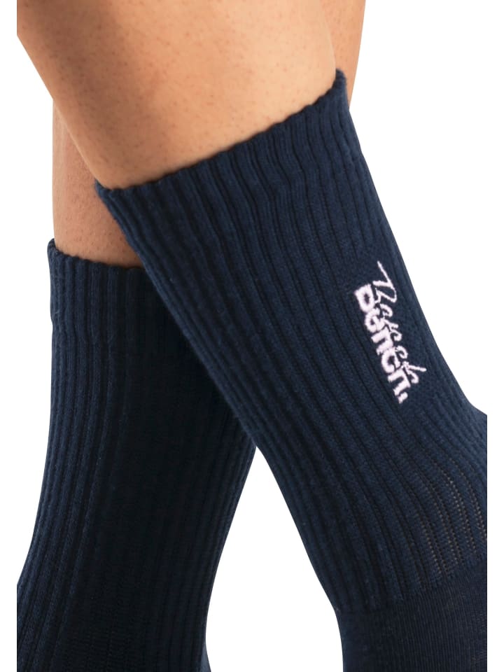Bench Basicsocken in 1x marine, 1x hellblau-meliert, 1x rosa günstig kaufen
