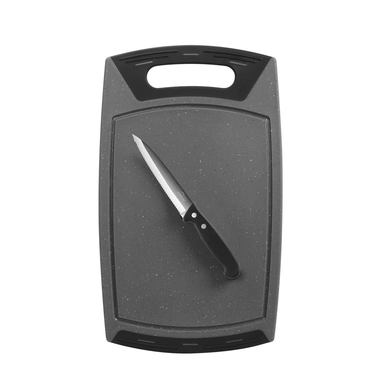 STONELINE® Schneidebrett und Allzweckmesser Set, 2-tlg