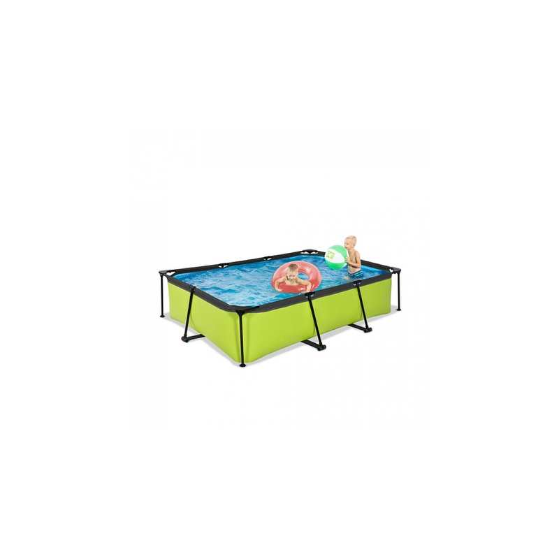 Piscine 300x200x65cm avec pompe filtrante Lime vert
