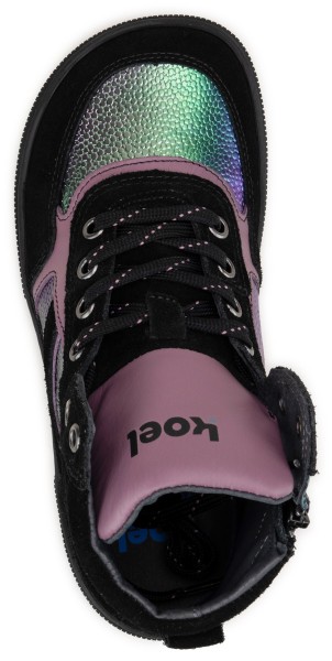 Koel bare ~ Danish MidCut Sneaker ~ Purple Rainbow