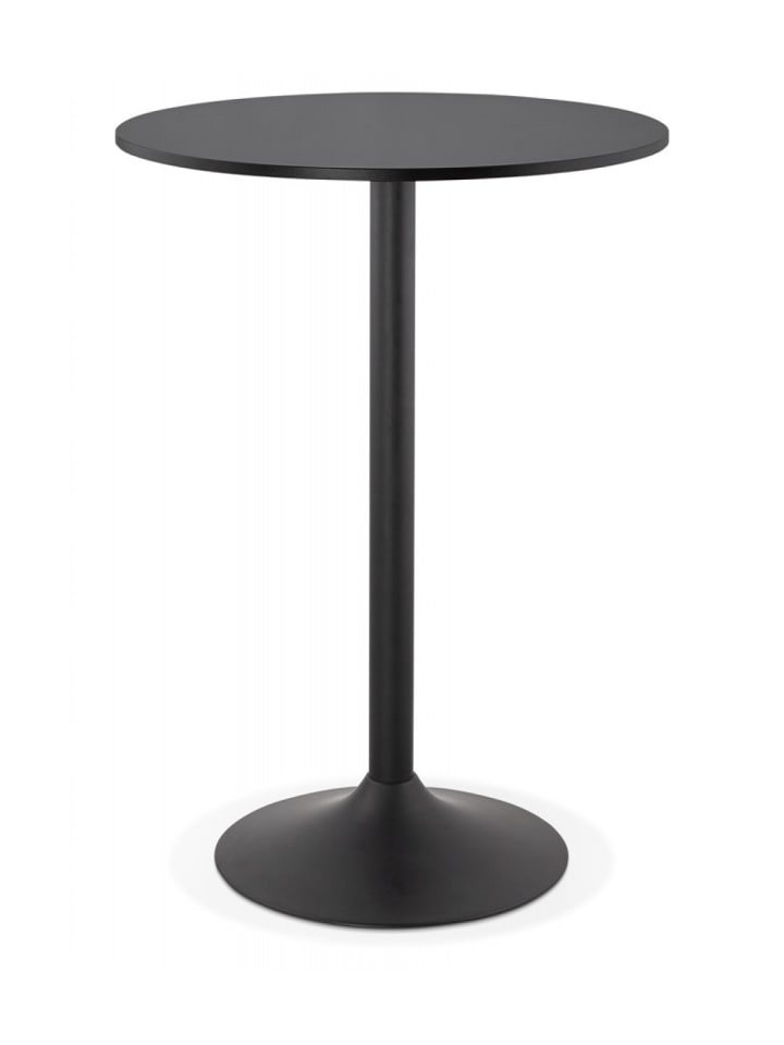 KADIMA DESIGN Stehtisch Holzplatte Metall | Modernes Design in Schwarz günstig kaufen onesize