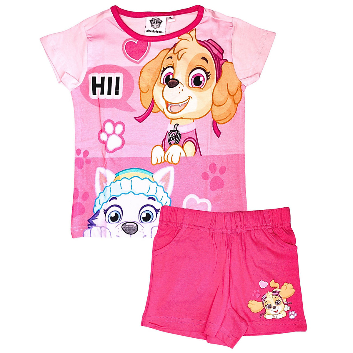 Shorty Paw Patrol - Set T-Shirt & Kurze Hose