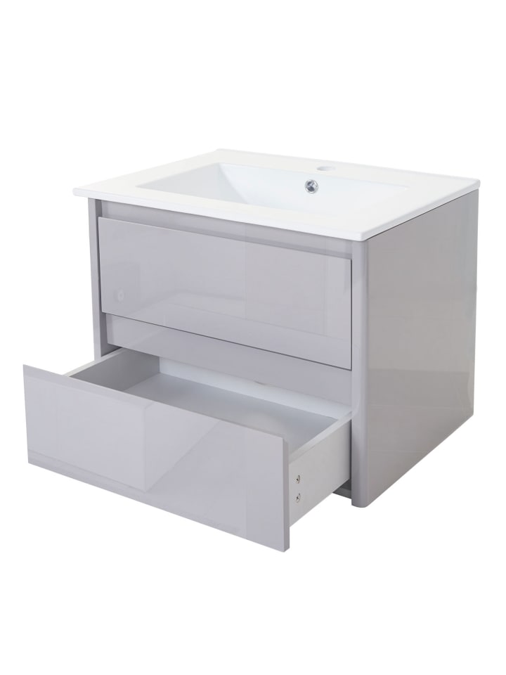 MCW Waschbecken mit Unterschrank B19, Grau günstig kaufen onesize
