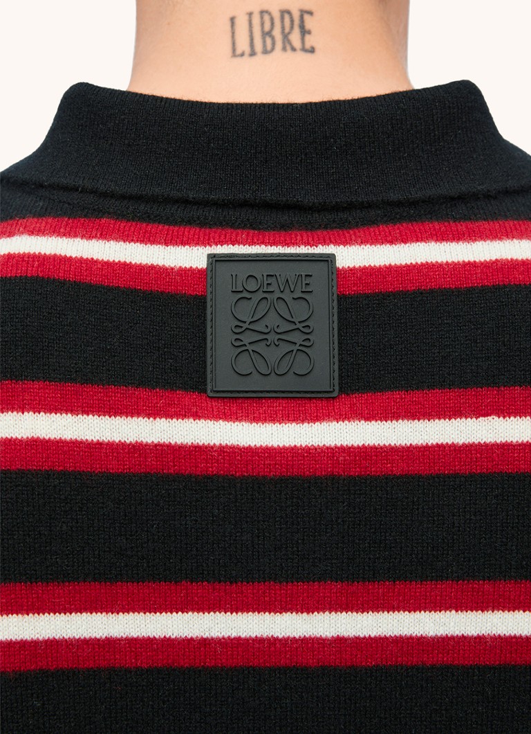 Suéter LOEWE de lã fina com estampa listrada