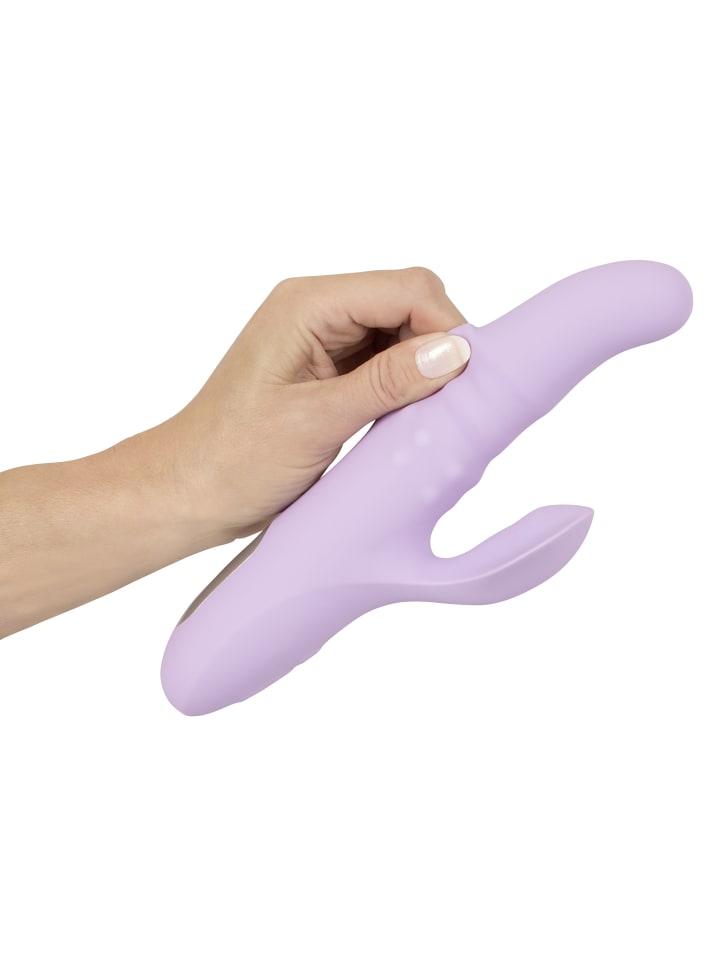 Sweet Smile Rabbitvibrator Thrusting Pearl Vibrator in lila günstig kaufen 23,5