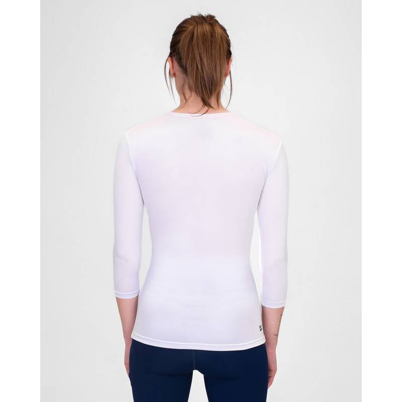 BIDI BADU Crew V-Neck Longsleeve Tennisshirt Damen