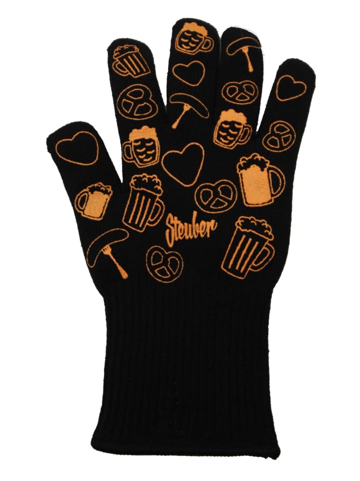 Steuber Grillhandschuhe in schwarz günstig kaufen onesize