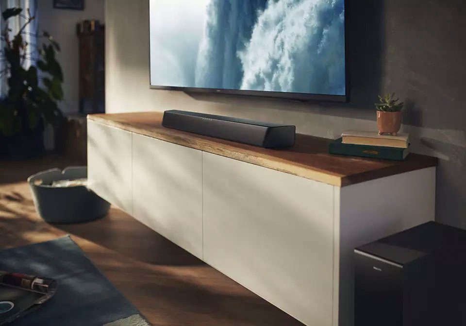 Philips TAB7207/10 2.1 Soundbar (Bluetooth, 260 W, mit kabellosem Subwoofer)