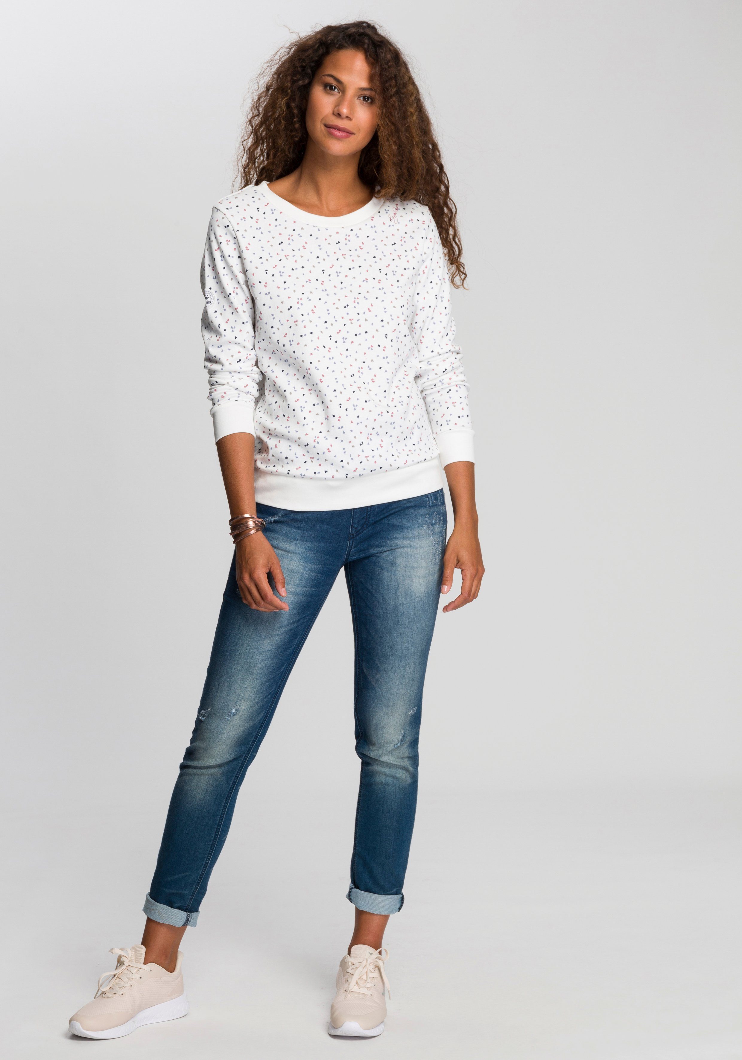 KangaROOS Sweatshirt im sportlichen Minimal-Print