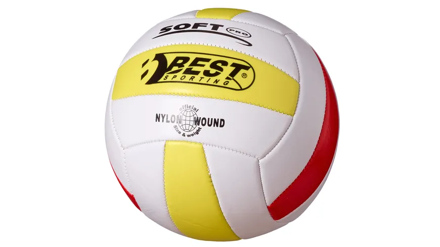 Best - Volleyball weiß/gelb/rot 10130