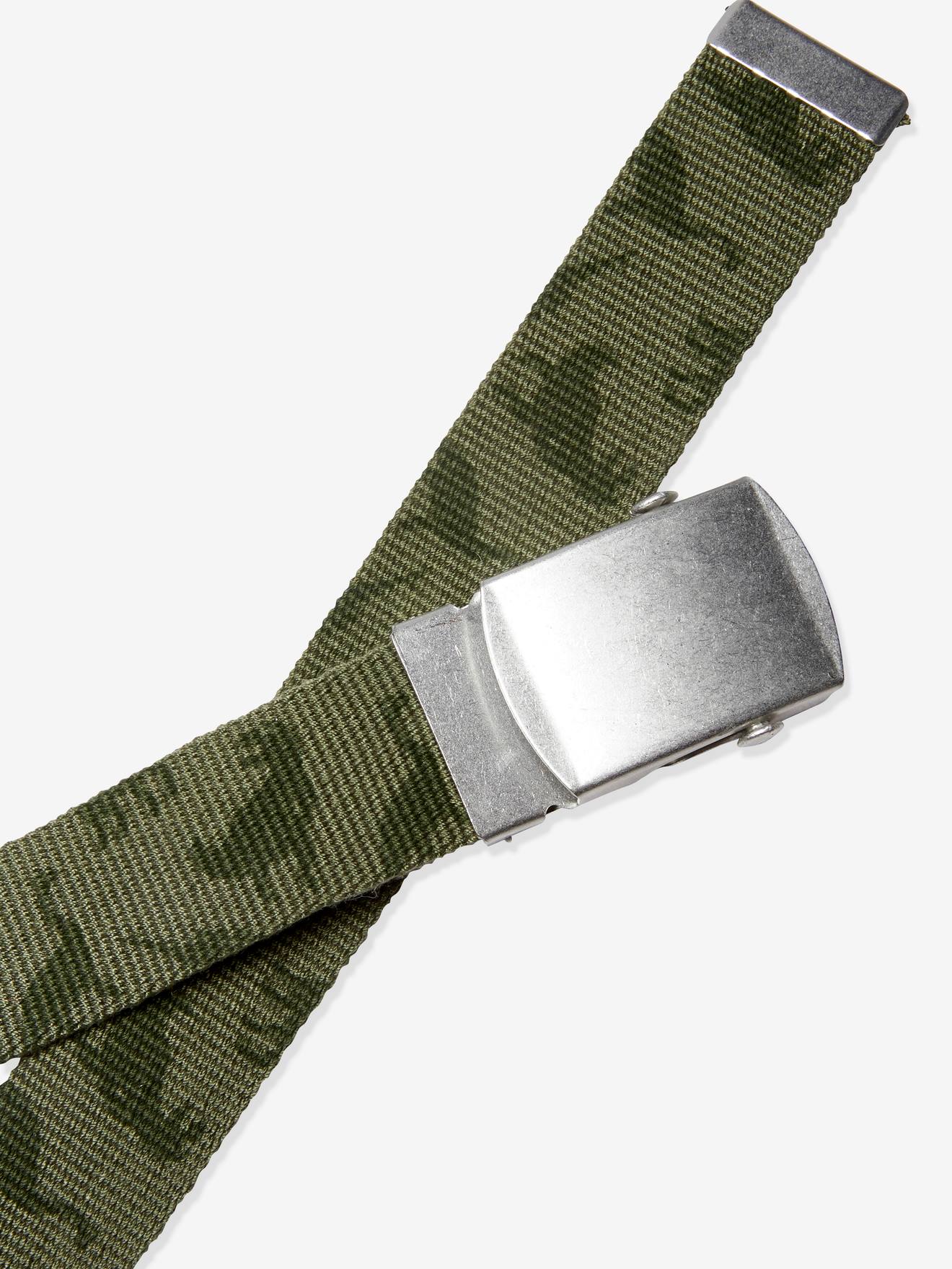 Ceinture imprimé dinosaures kaki imprimé