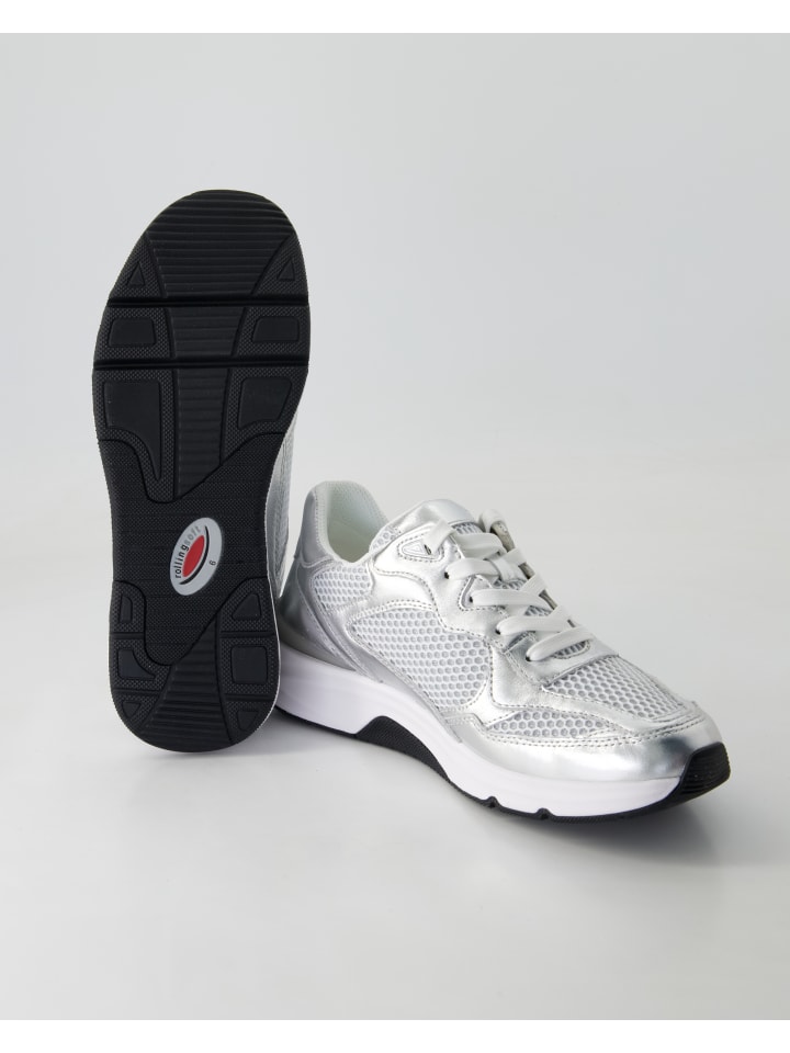 rollingsoft Sportliche Schnürschuhe in Silber günstig kaufen