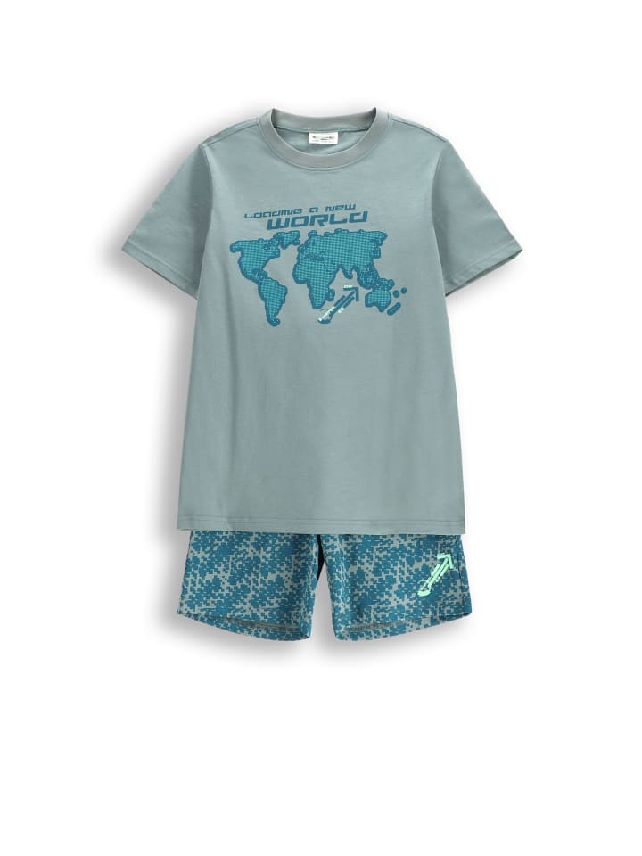 Coccodrillo Jungen-Pyjama in grün günstig kaufen