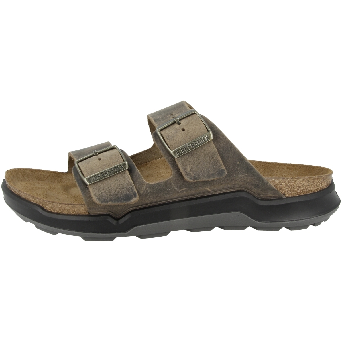 Birkenstock Arizona CT geöltes Nubukleder normal Sandale gruen