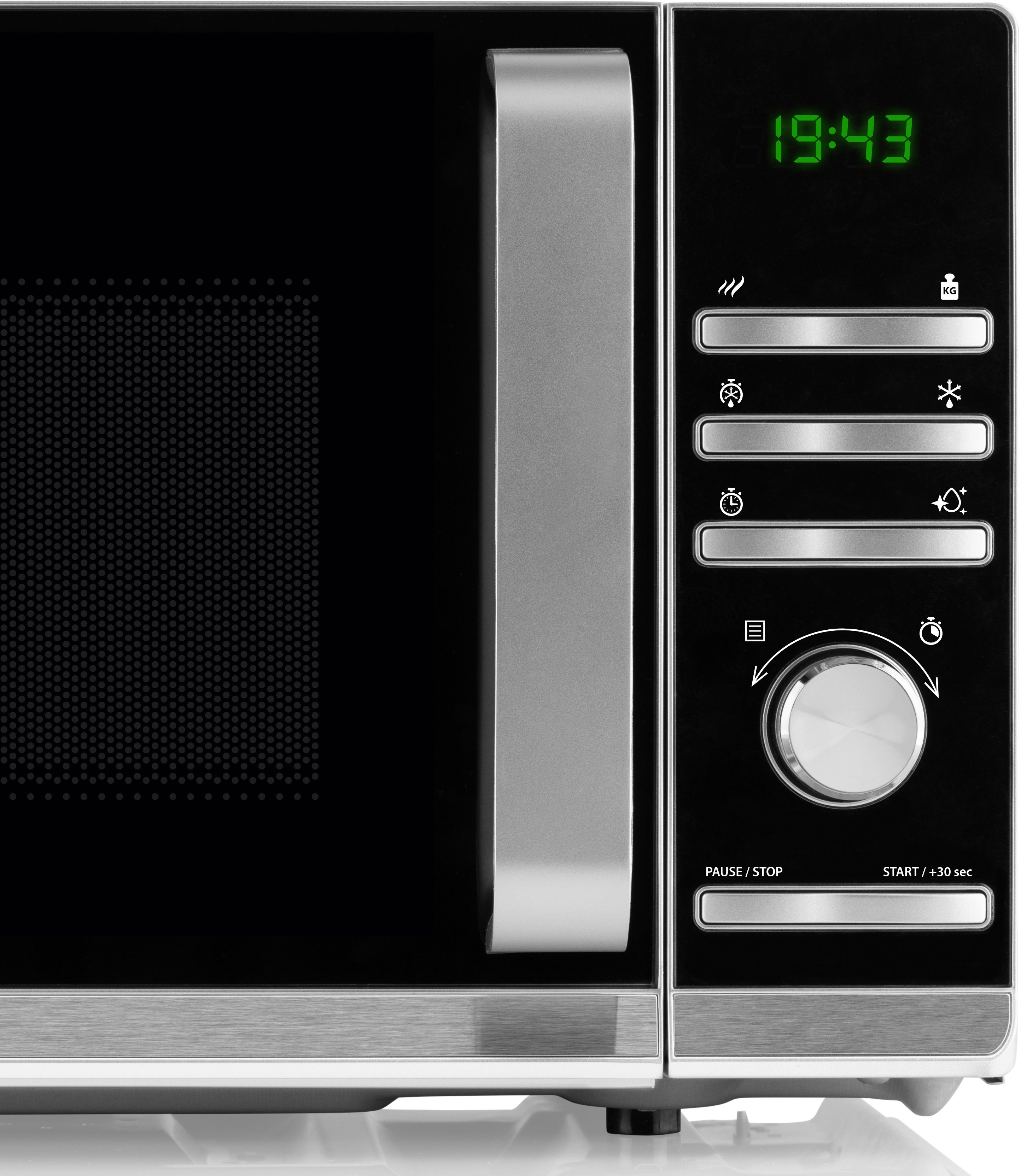 eta Mikrowelle Galeto ETA121090000, Mikrowelle, 20 l, silber, mit 3 Auftaufunktionen und 700 Watt