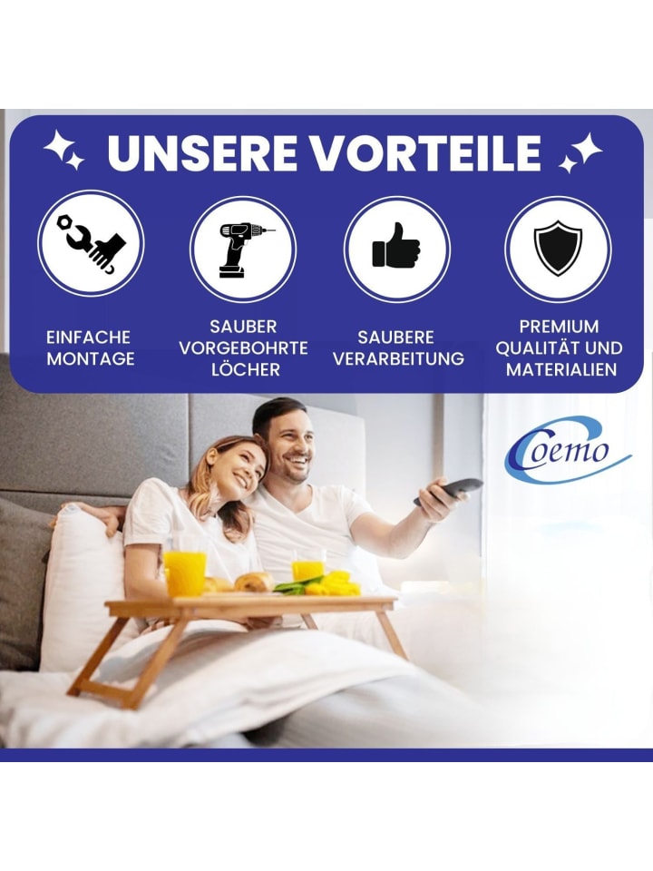 Coemo XXL Lattenrost für Übergewichtige starr in Natur günstig kaufen
