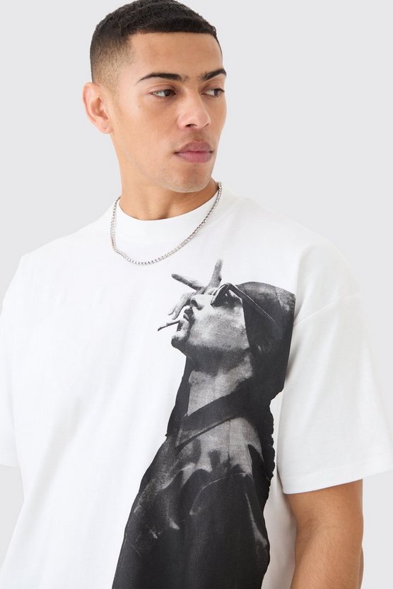 Oversize T-Shirt mit lizenziertem Snoop Dog Print & Mesh Shorts