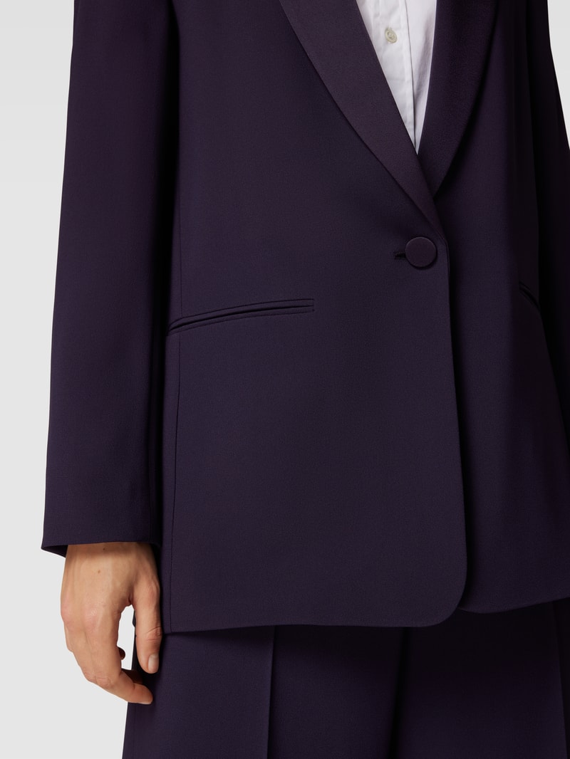 Blazer mit Schalkragen Modell 'Junata' in pflaume