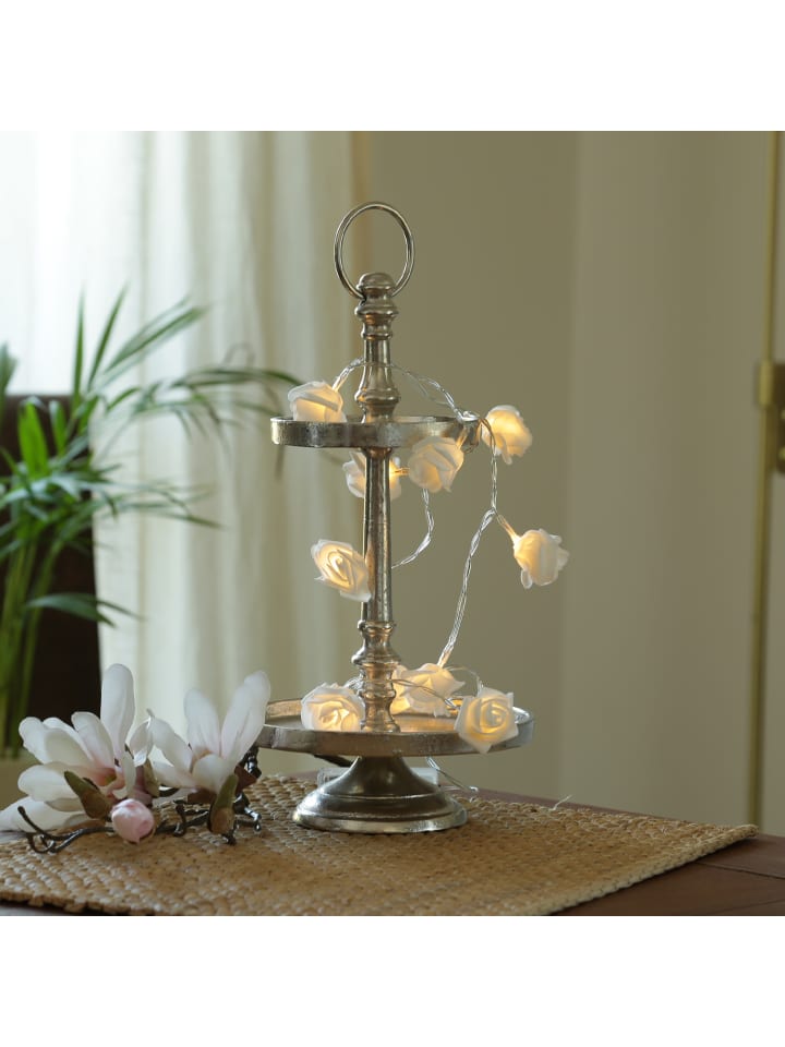 MARELIDA Etagere Aluminium 3 stöckige Servierplatte Dekoetagere H: 34cm in silber günstig kaufen onesize