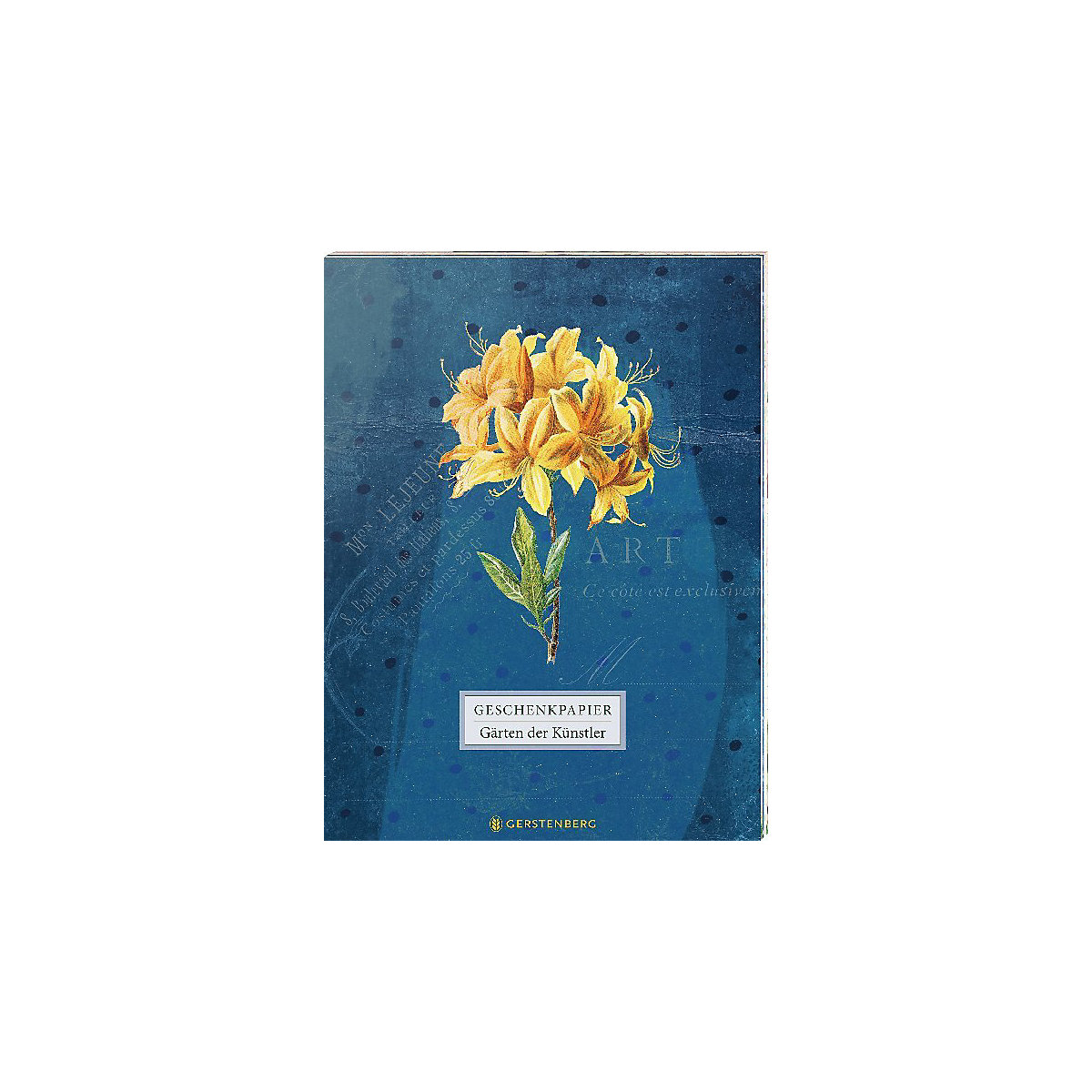 Die Gärten der Künstler Geschenkpapier-Heft Motiv Orchidee, 10 Bögen 50 x 70 cm
